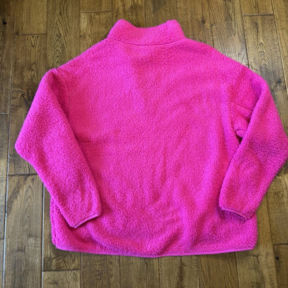 NWT Crown & Ivy Sherpa Fleece Half Zip Jacket Coat Pink, Women's X-Large - Picture 6 of 6